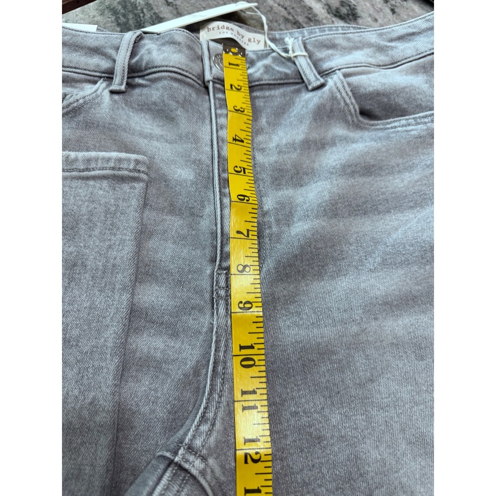 Bridge by Gly Jeans Womens 16W High Rise Skinny Denim Gray Quiet Luxury New - Picture 4 of 12